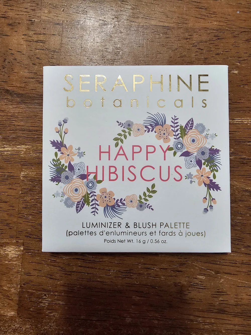 Seraphine botanicals Happy Hibiscus Luminizer & Blush Palette